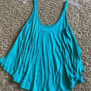 Blue American Eagle Aloha tank.